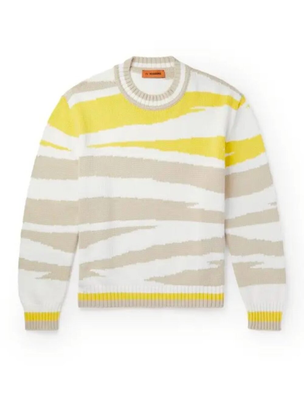 MISSONI Intarsia Cotton-Blend Sweater sz50